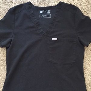 Black figs scrub top XXS